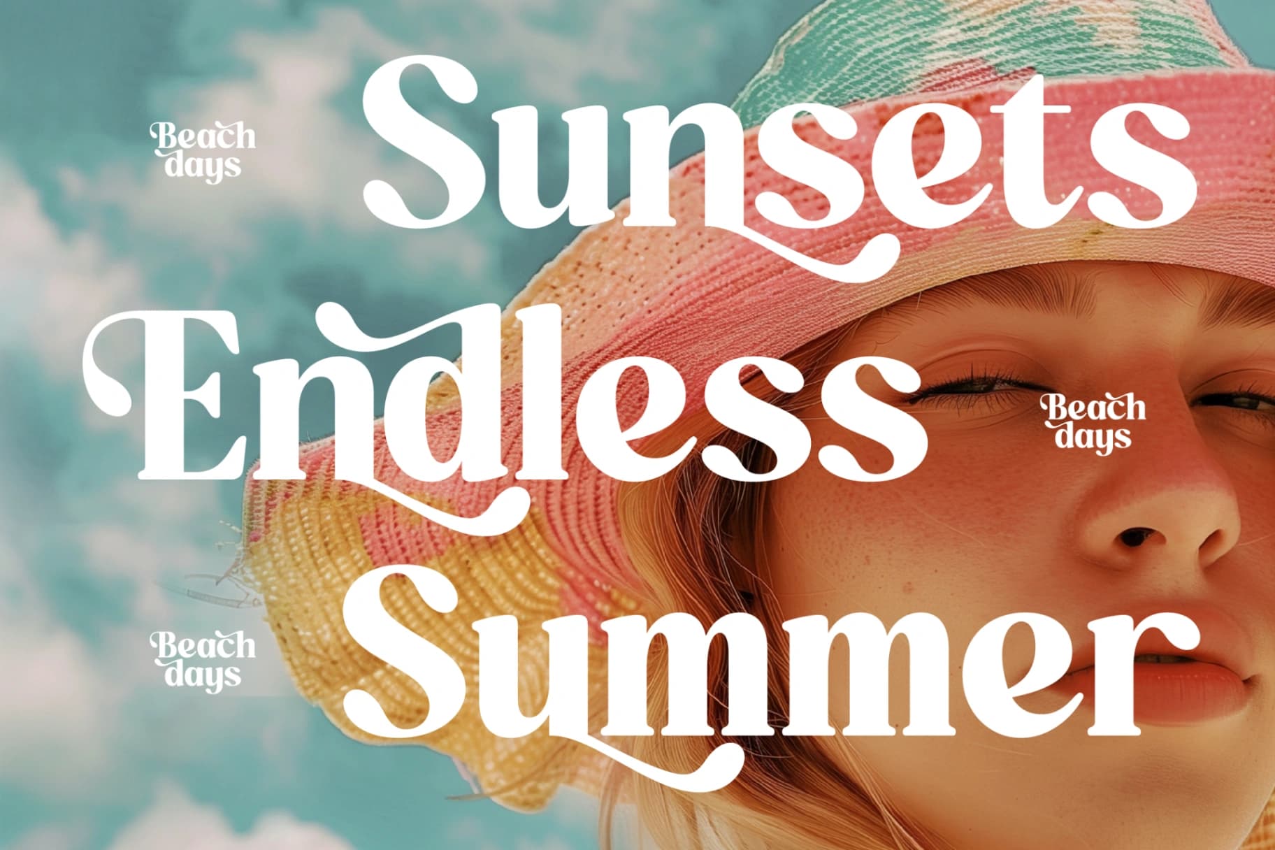 Preview 7 for Quick Beach - Modern Retro Serif Font
