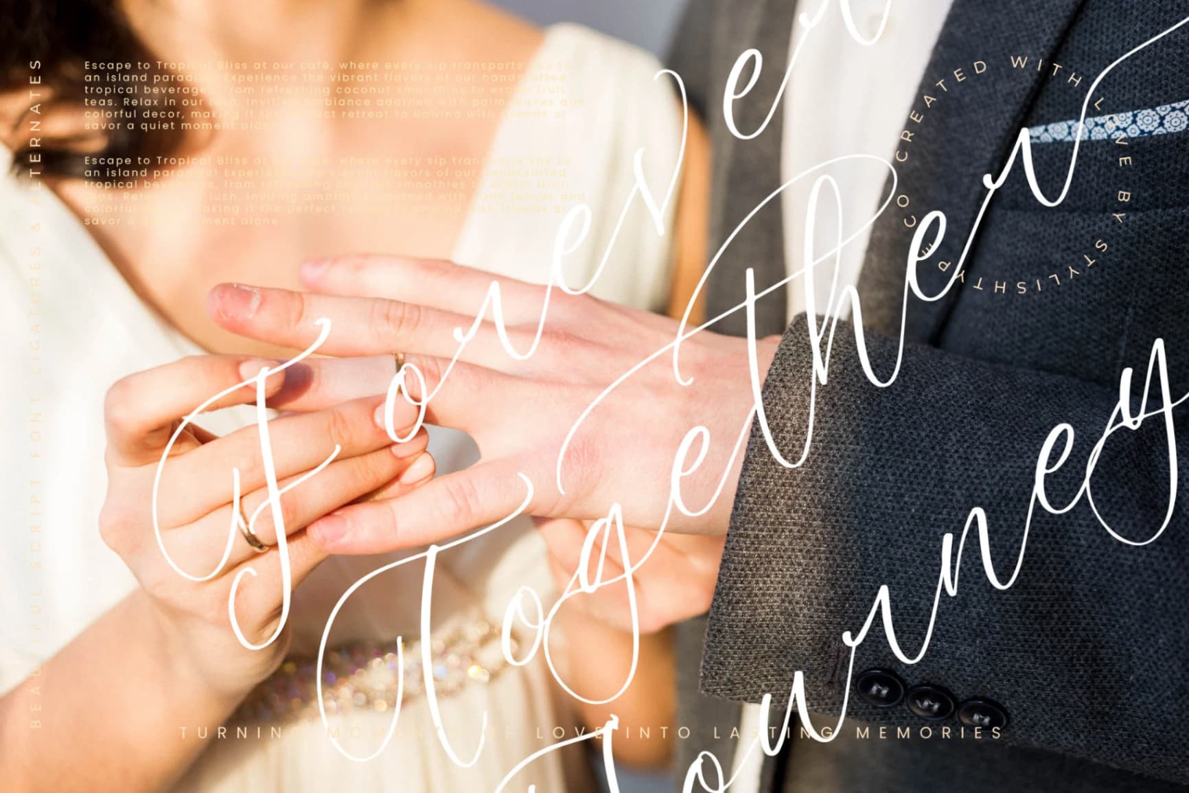 Preview 12 for Melodic Banthera - Beautiful Script Font