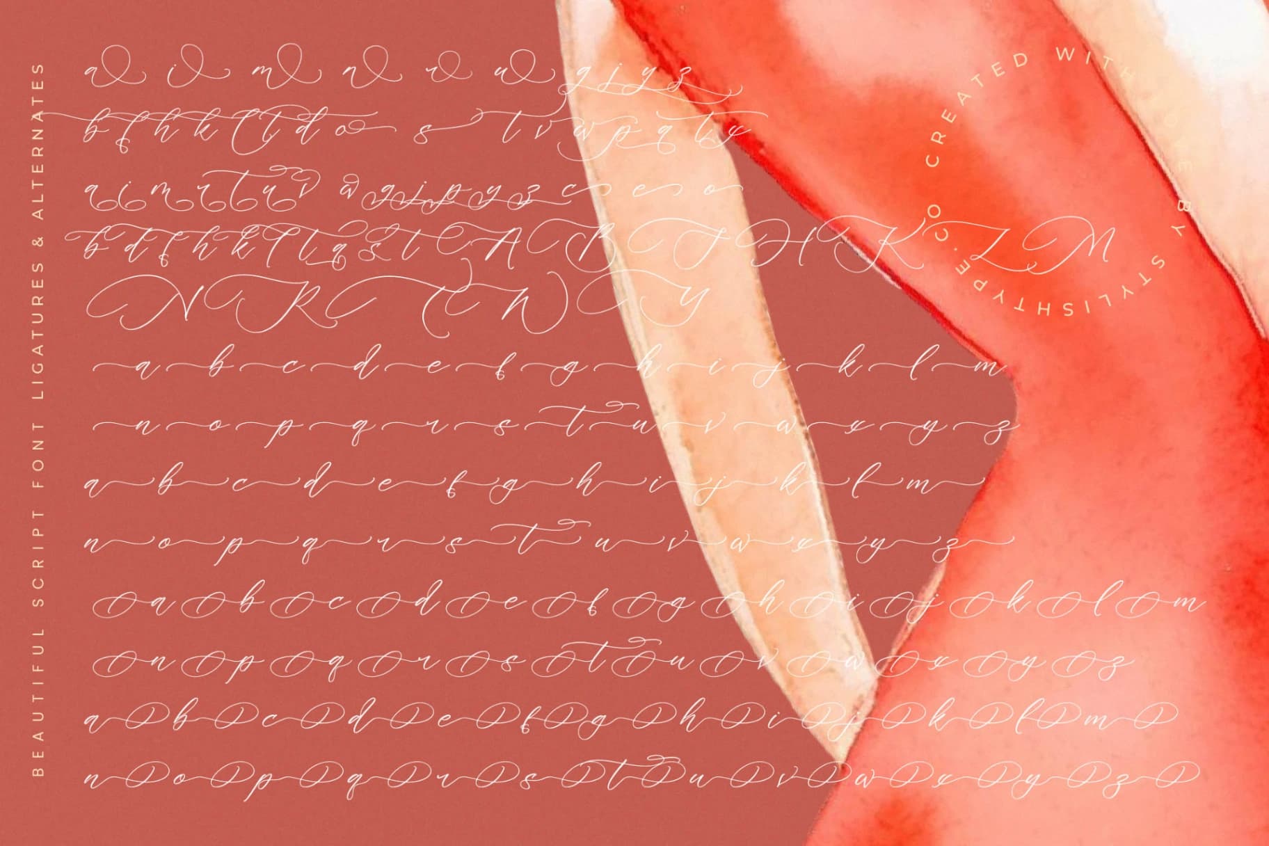 Preview 19 for Melodic Banthera - Beautiful Script Font