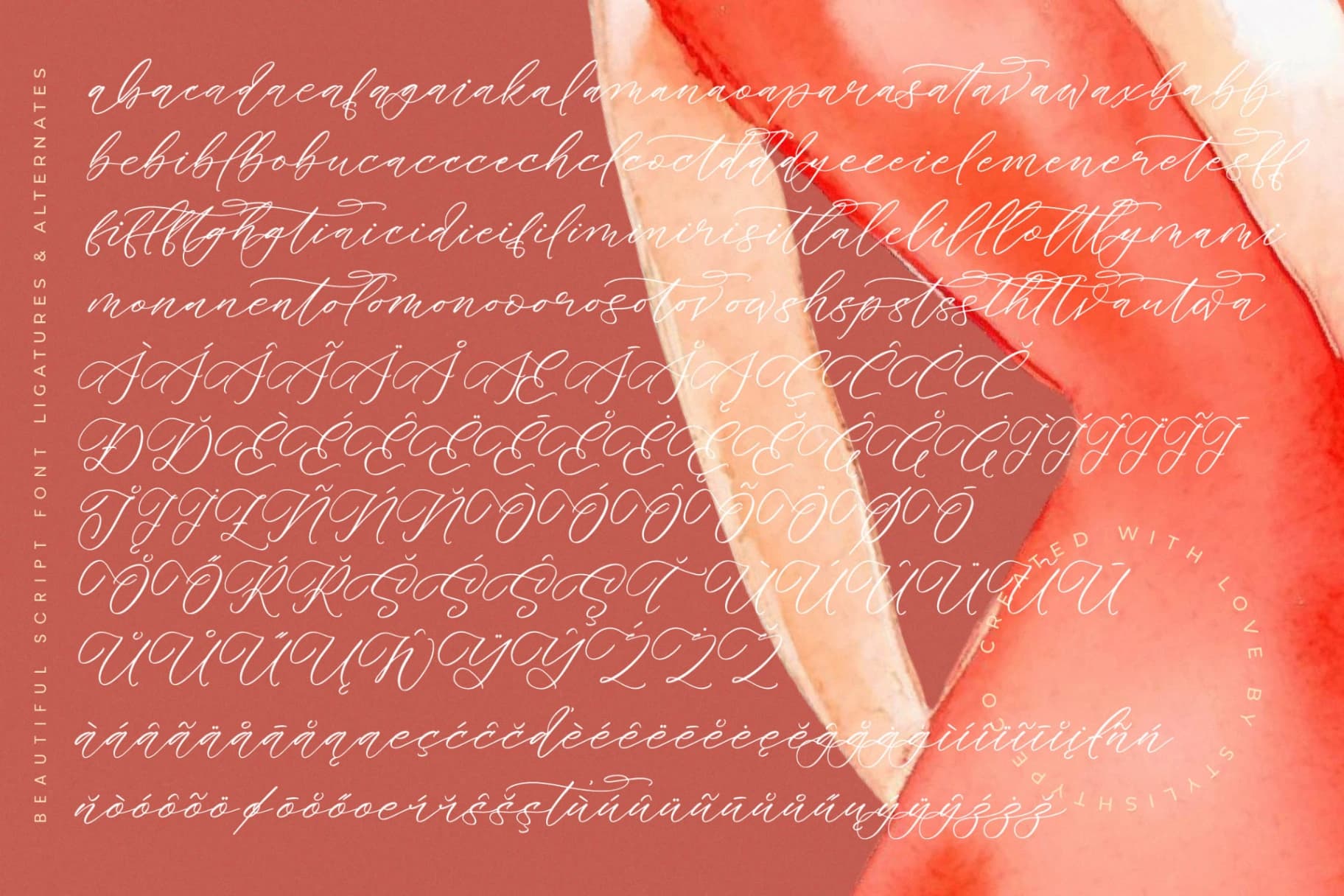 Preview 18 for Melodic Banthera - Beautiful Script Font