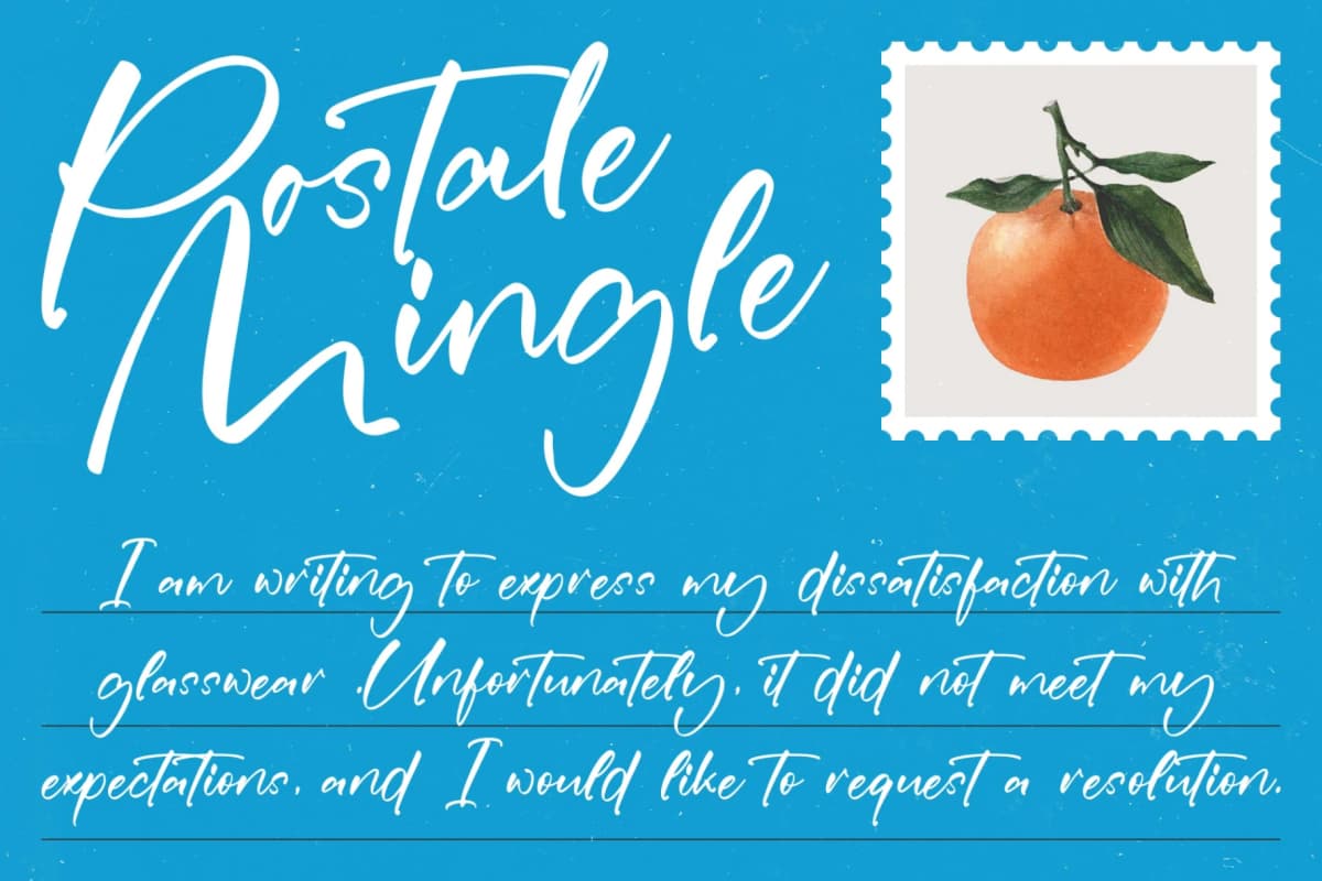 Preview 7 for Exotical Drink - Natural Handwritten Font
