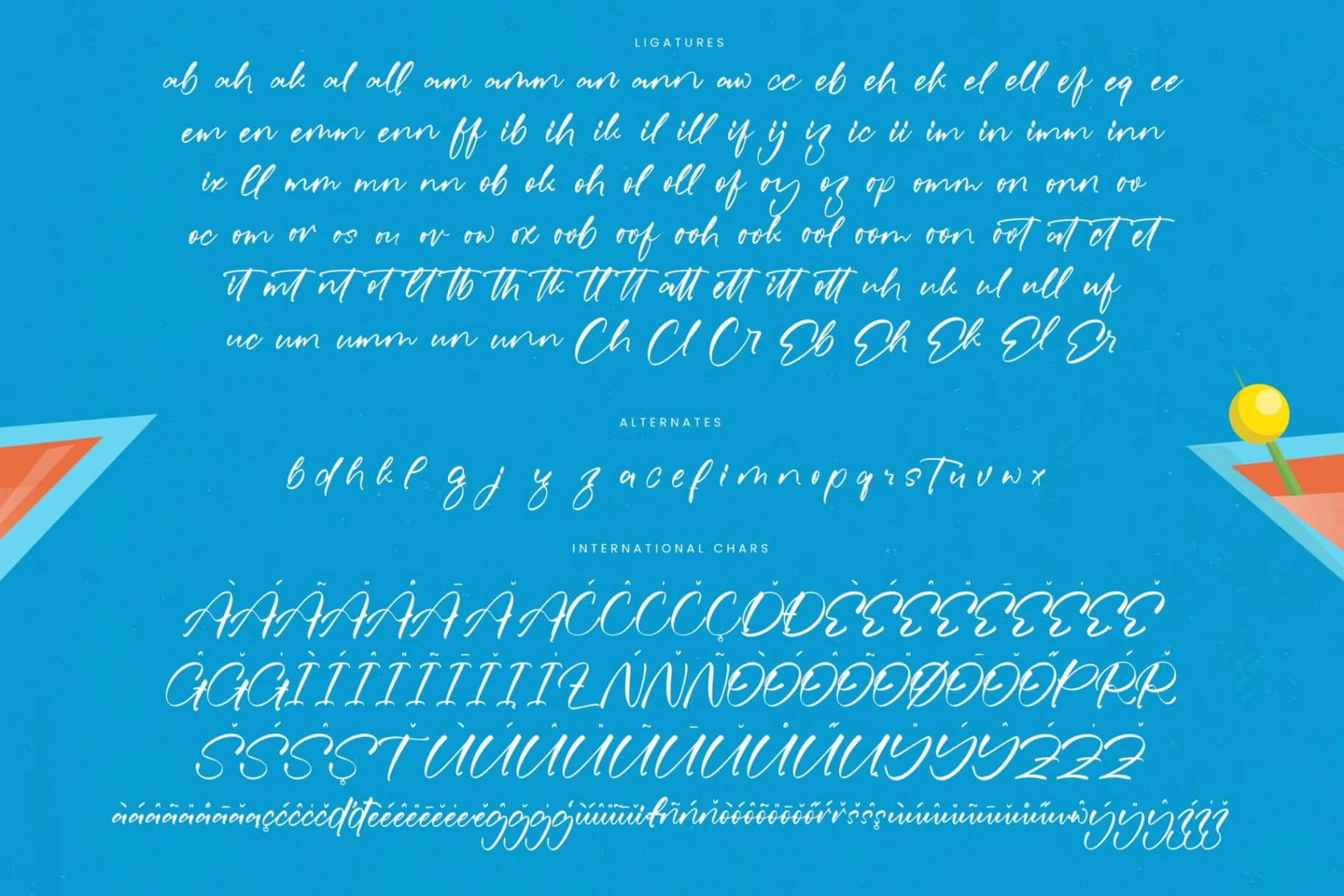 Preview 19 for Exotical Drink - Natural Handwritten Font