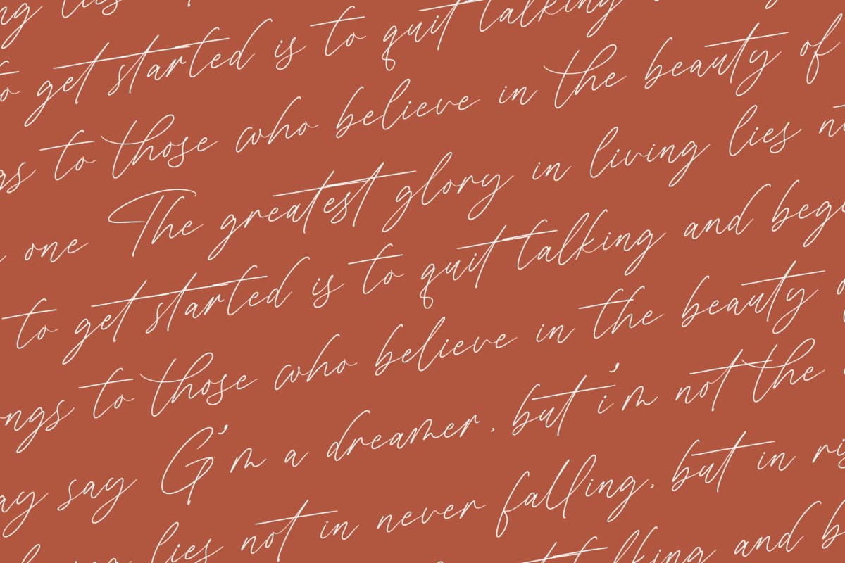 President Mistera - Modern Signature Font font preview 15