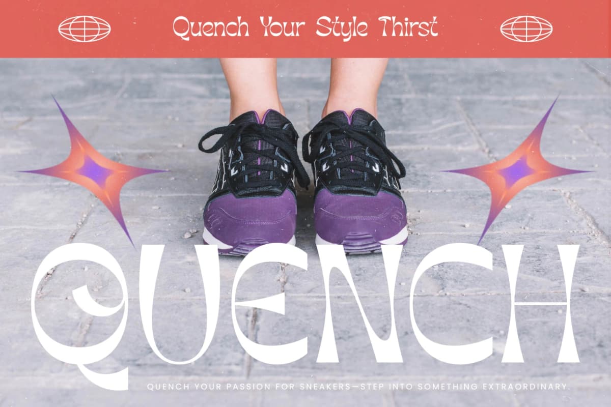 Blazing Hustle - Groovy Playful Display font preview 12