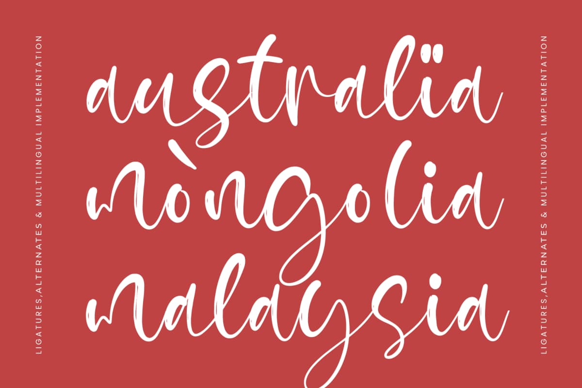 Byrole Roneta - Quirky Handwritten Font font preview 15