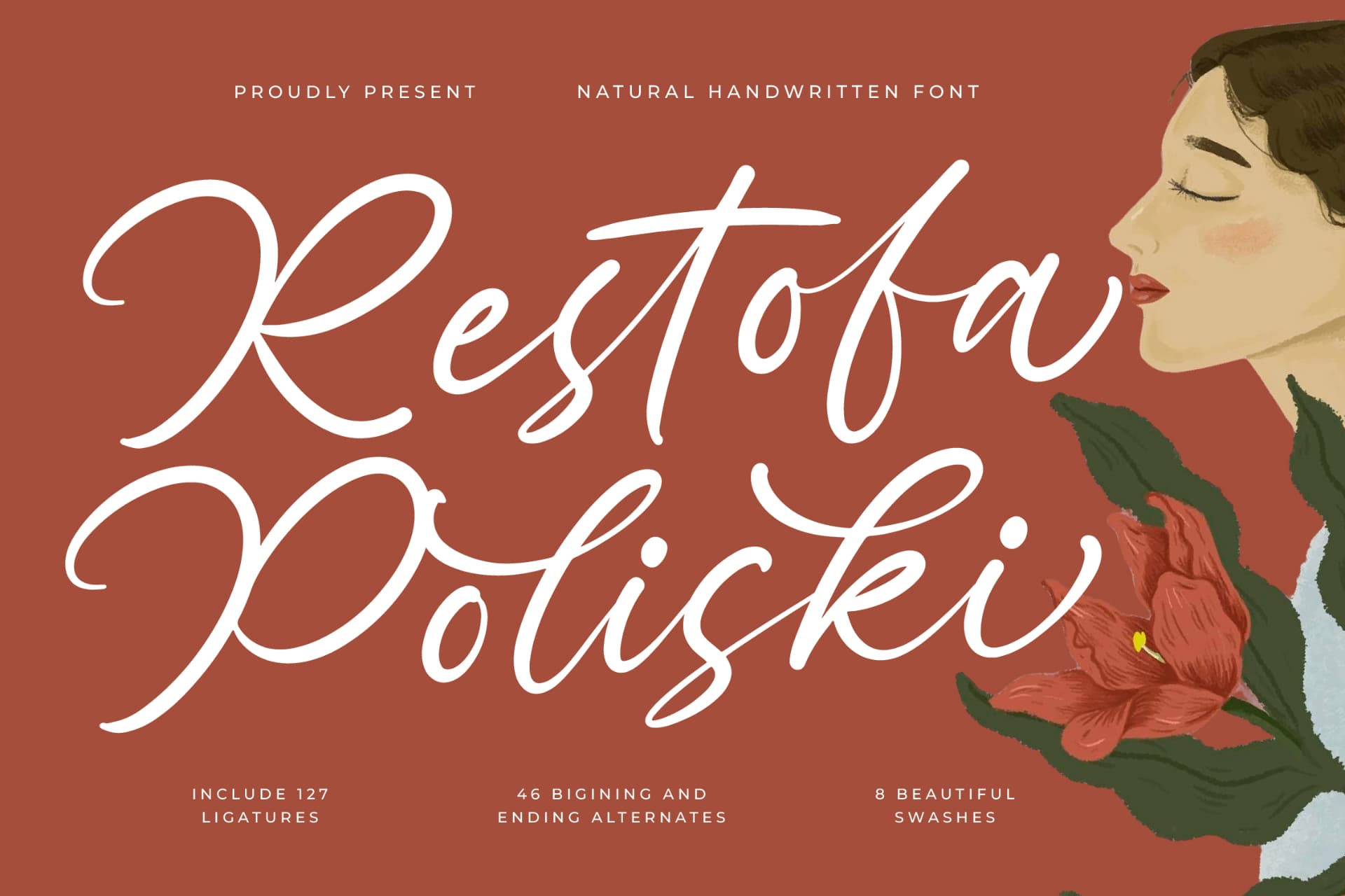 Preview of Restofa Poliski - Natural Handwritten Font font