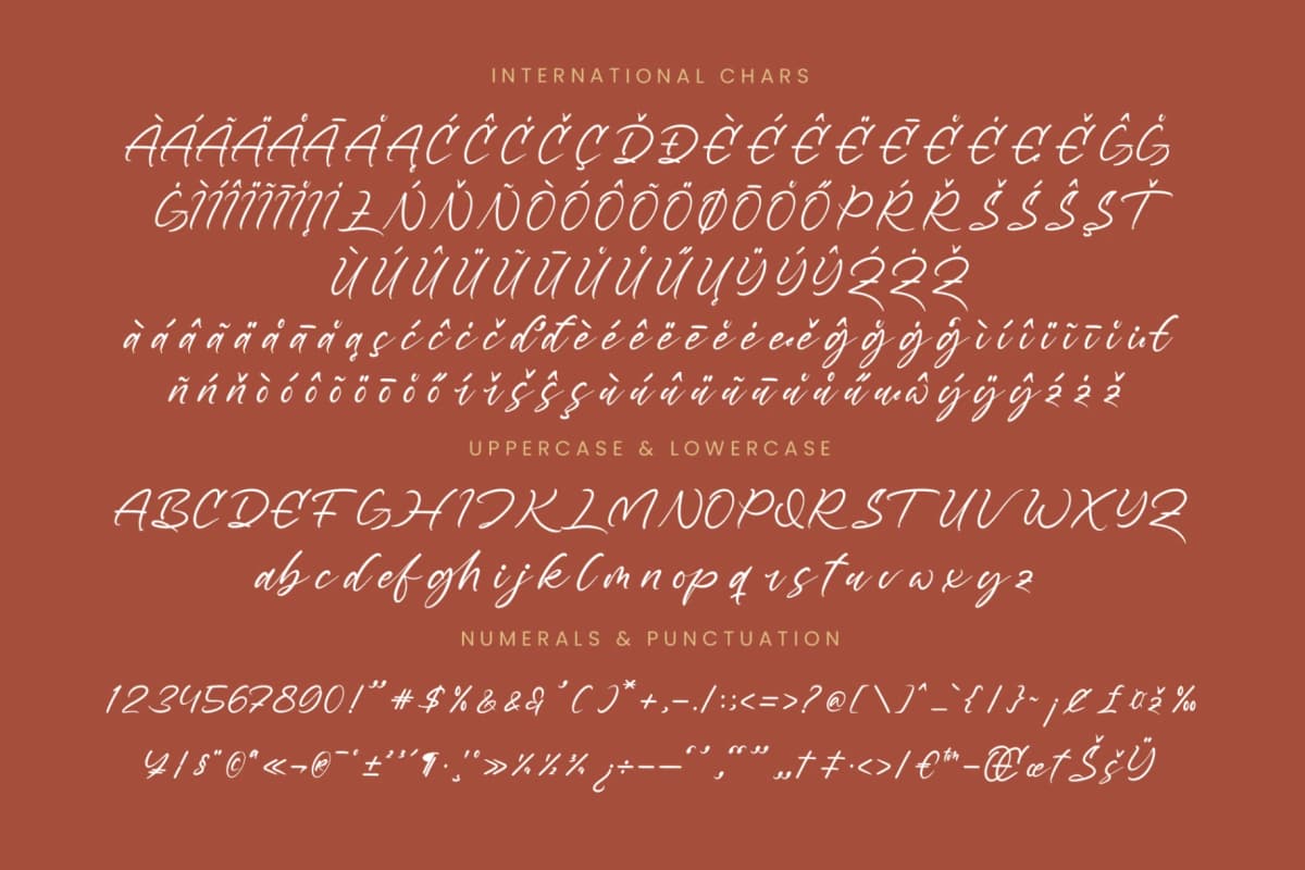Preview 18 for Restofa Poliski - Natural Handwritten Font