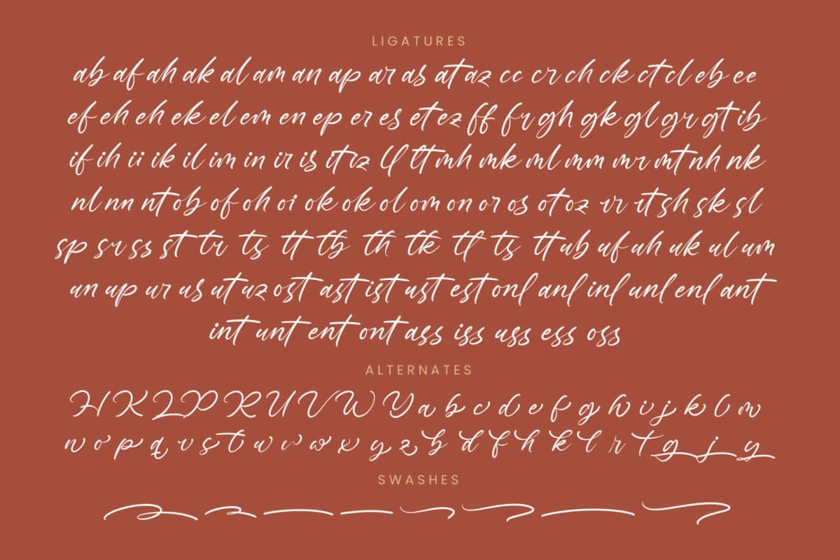 Preview 19 for Restofa Poliski - Natural Handwritten Font