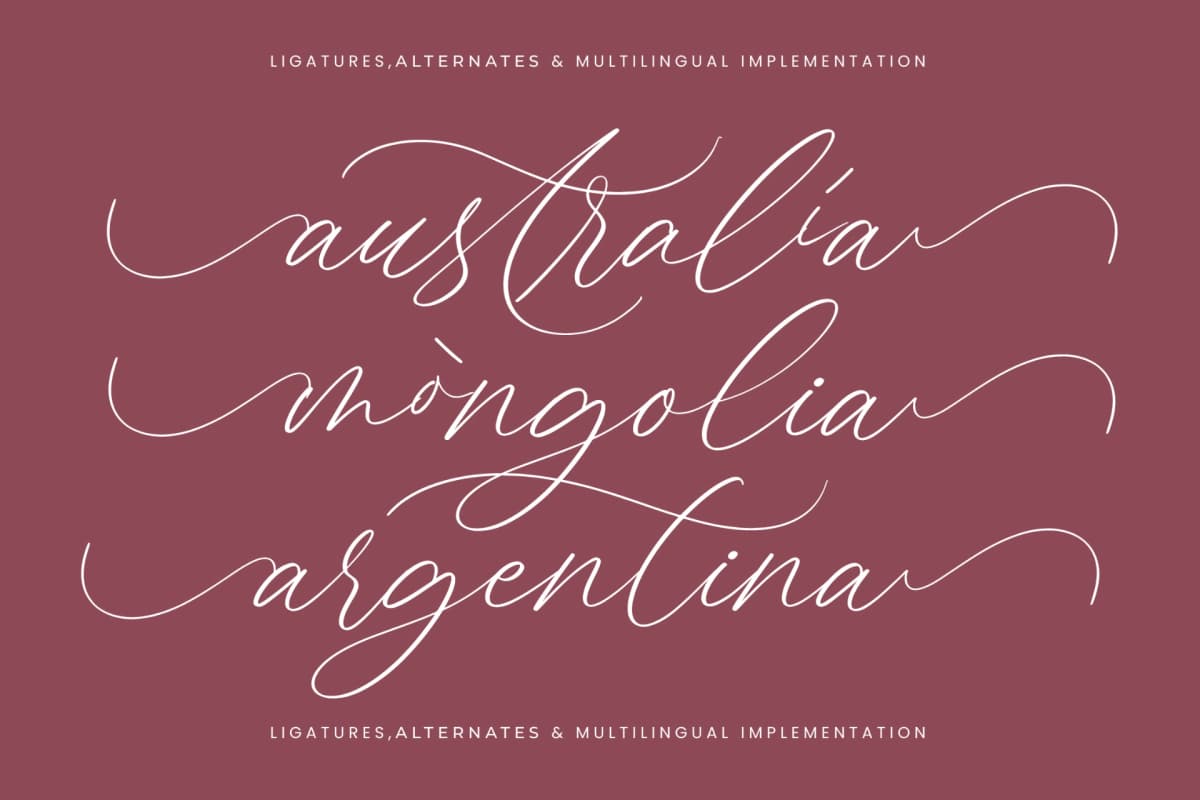 Charbeli Polished - Stylish Calligraphy Font font preview 17