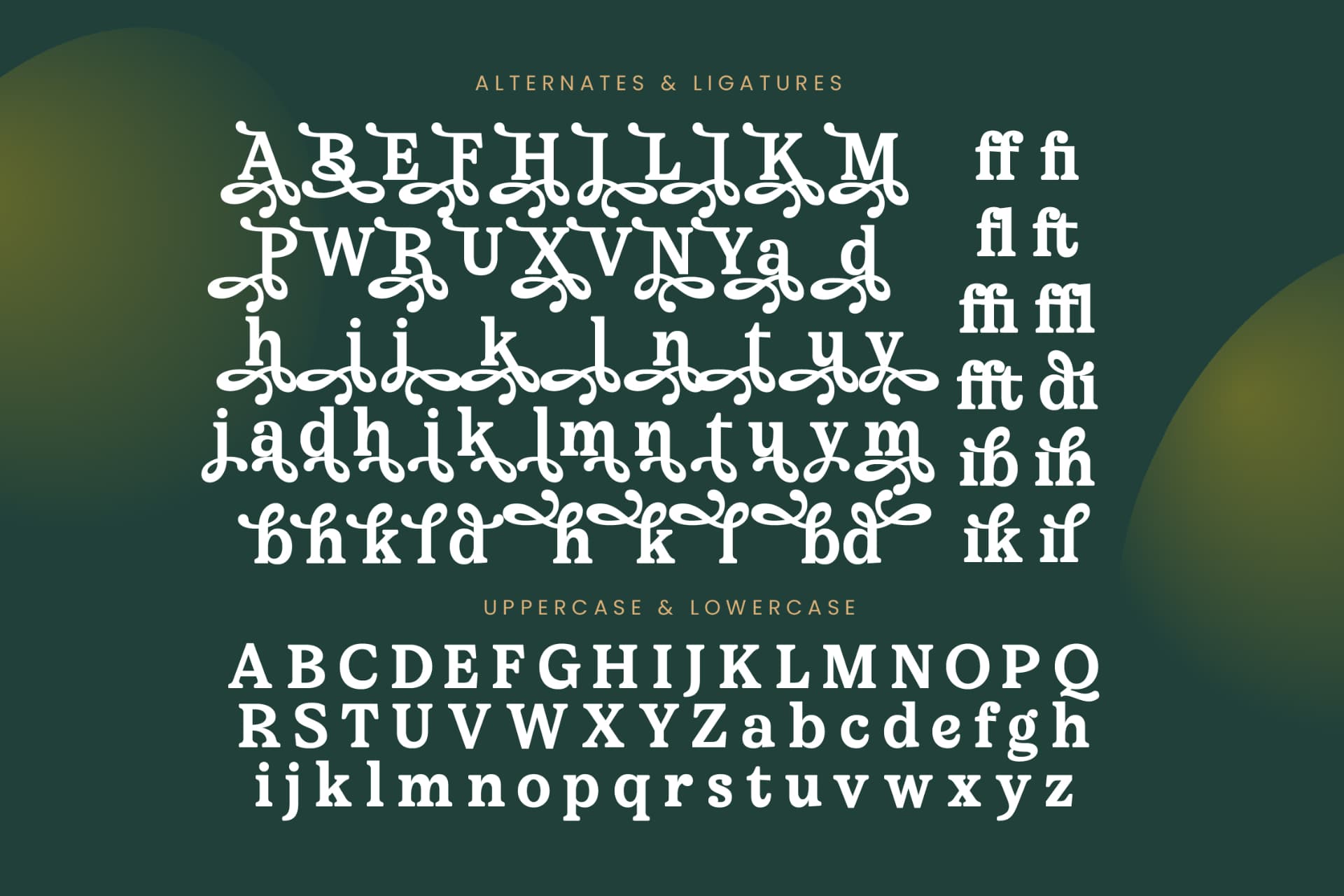 Preview 18 for Upland Calling - Display Serif Font