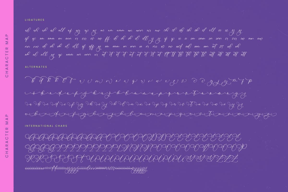 Julieta Imelda - Stylish Calligraphy Font font preview 19
