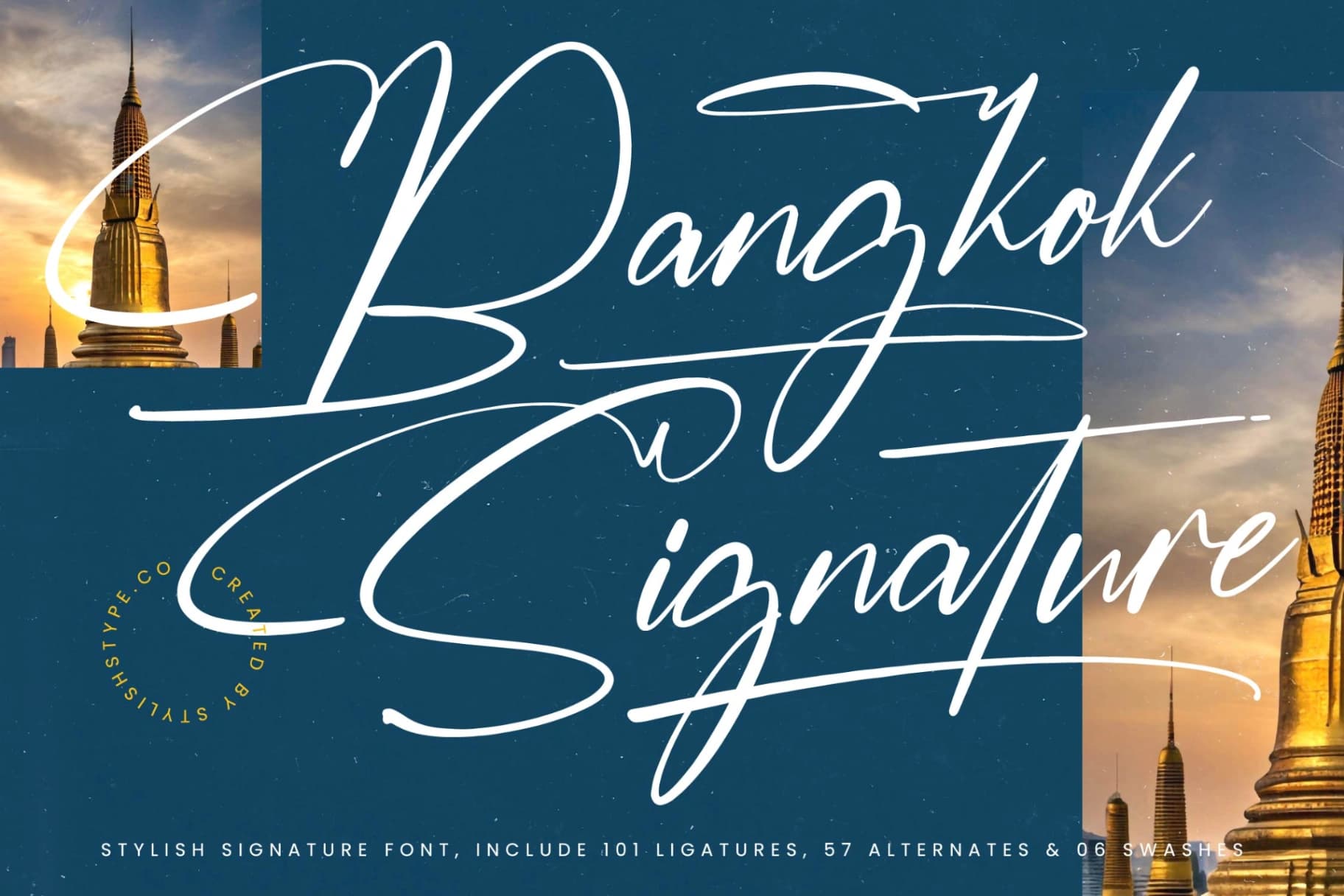 Preview 1 for Bangkok Signature - Stylish Signature Font
