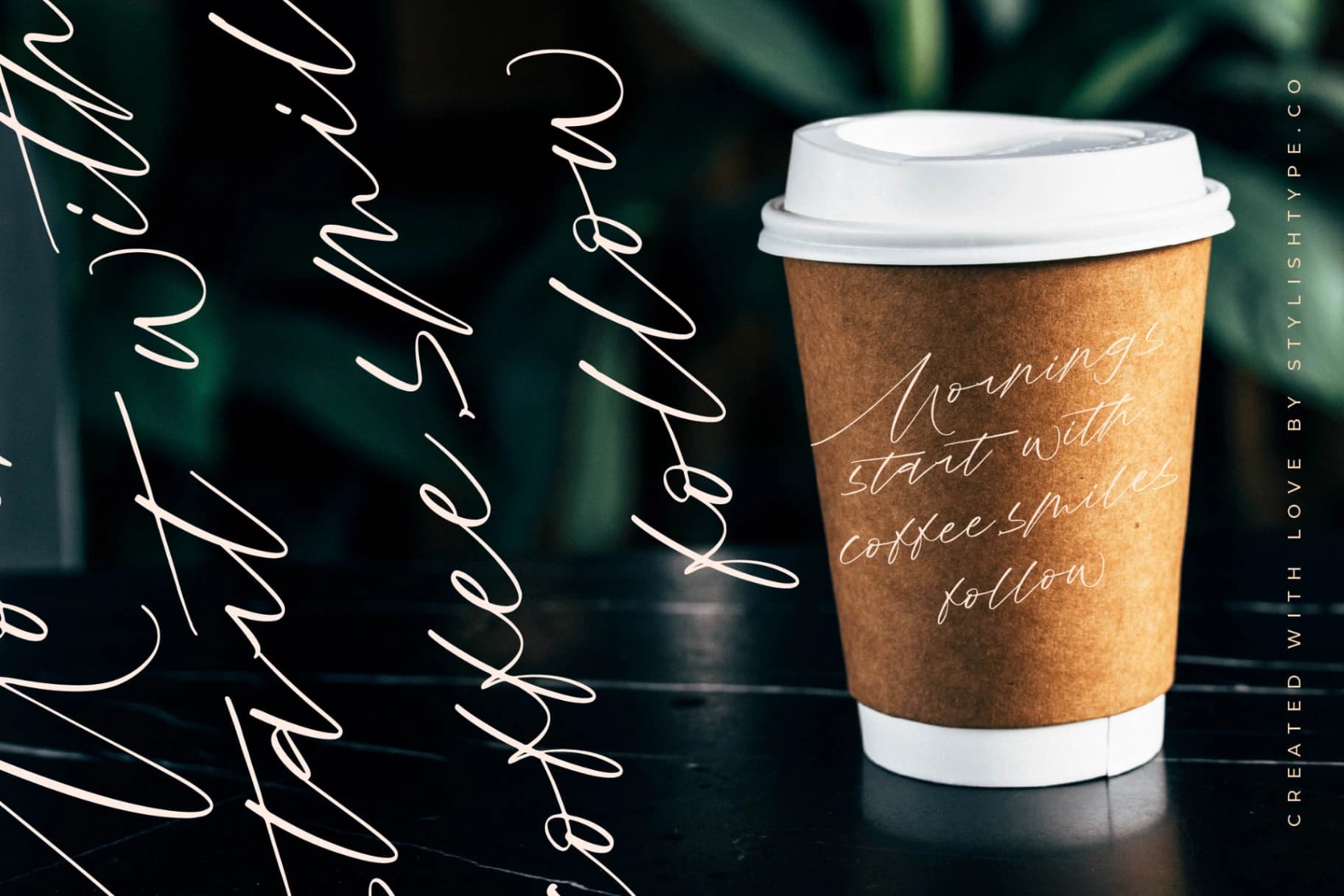 Preview 4 for Roterdam Aromatic - Modern Calligraphy Script