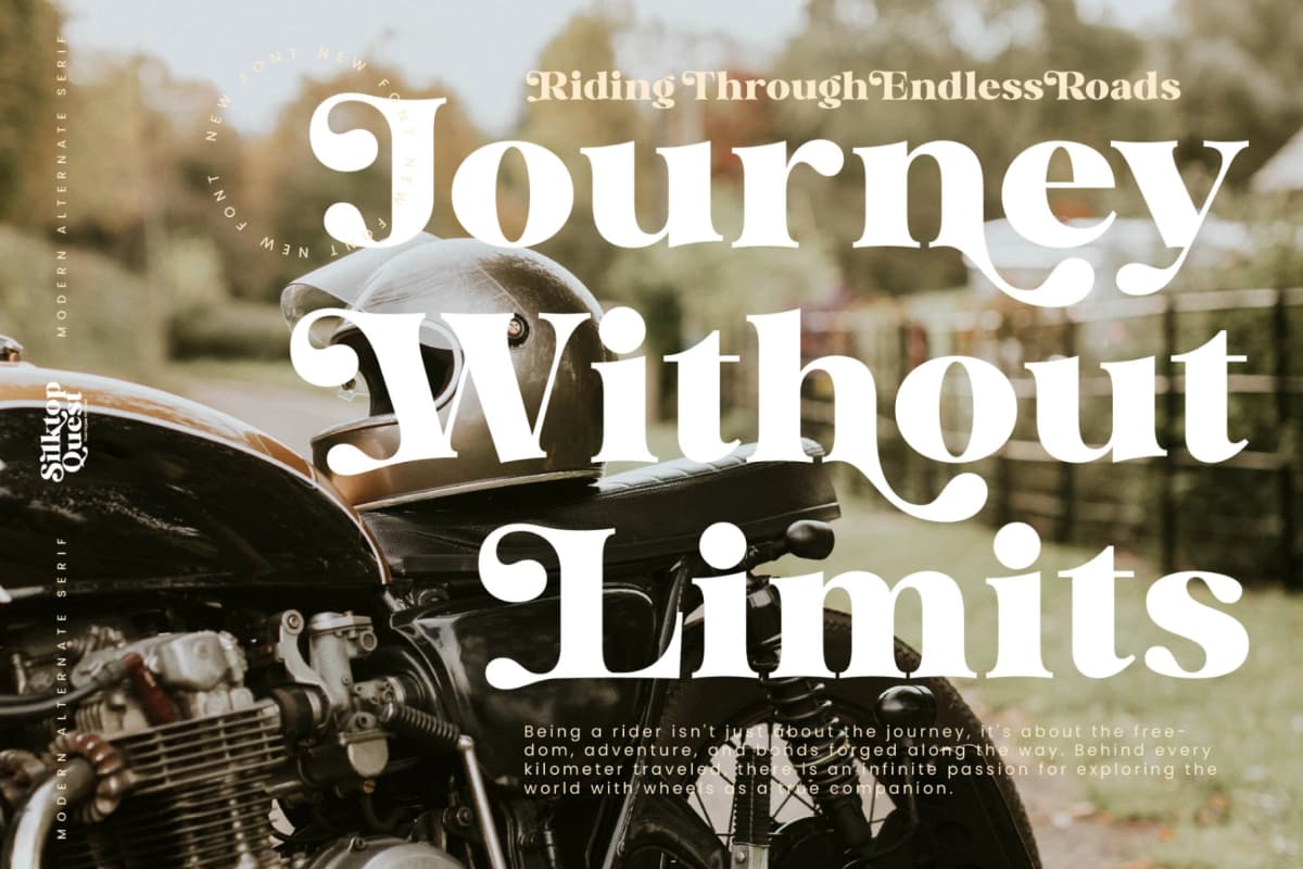 Preview 13 for Silktop Quest - Modern Alternate Serif