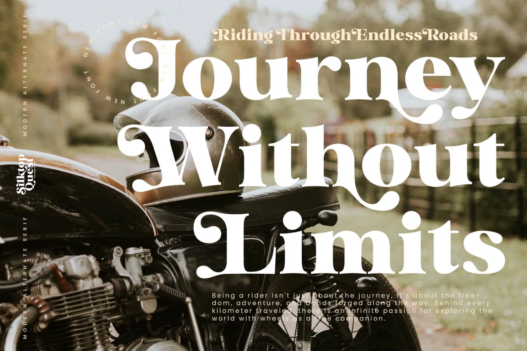 Preview 13 for Silktop Quest - Modern Alternate Serif