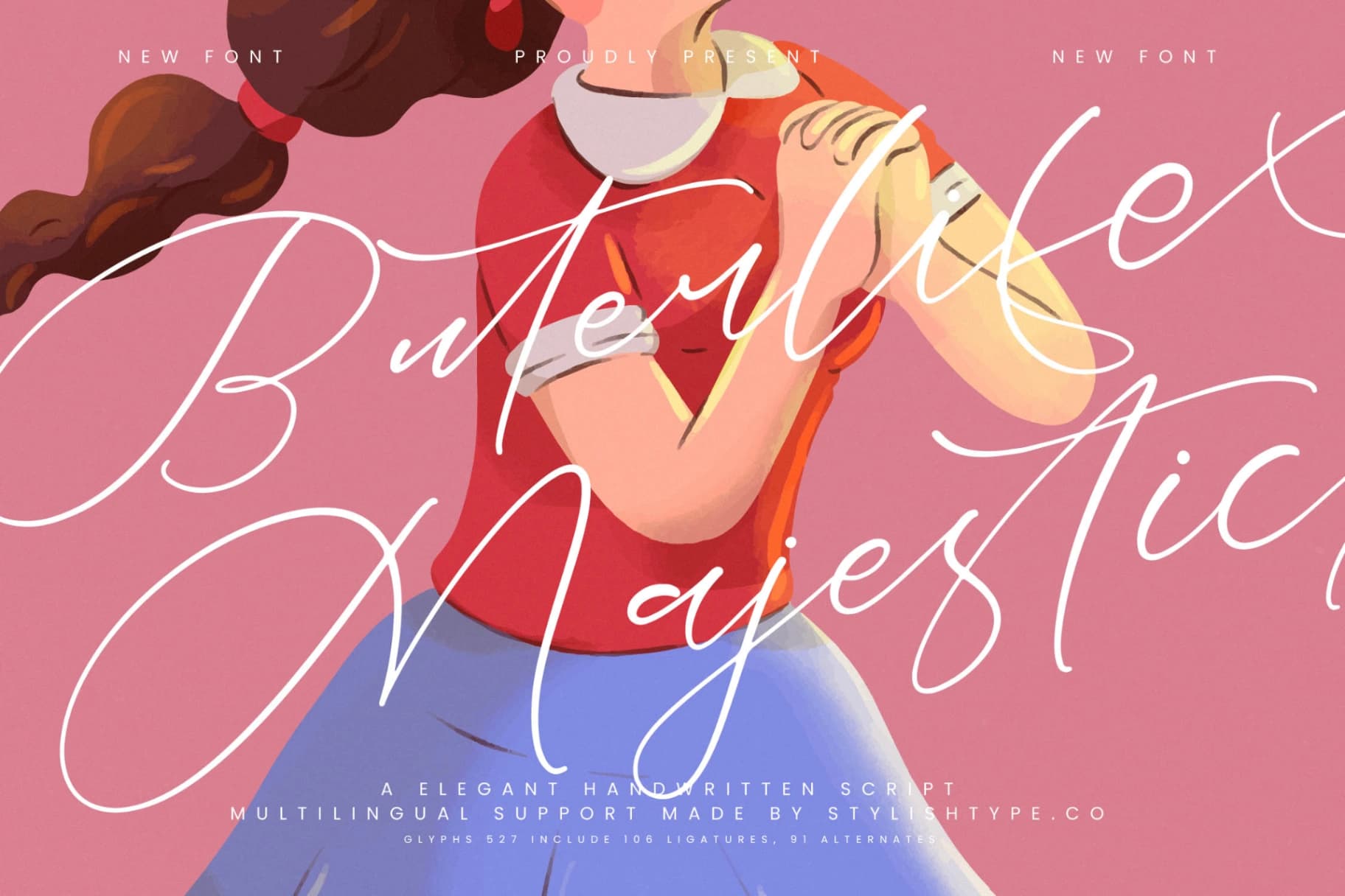 Preview 1 for Buterlife Majestic - Elegant Handwritten Script