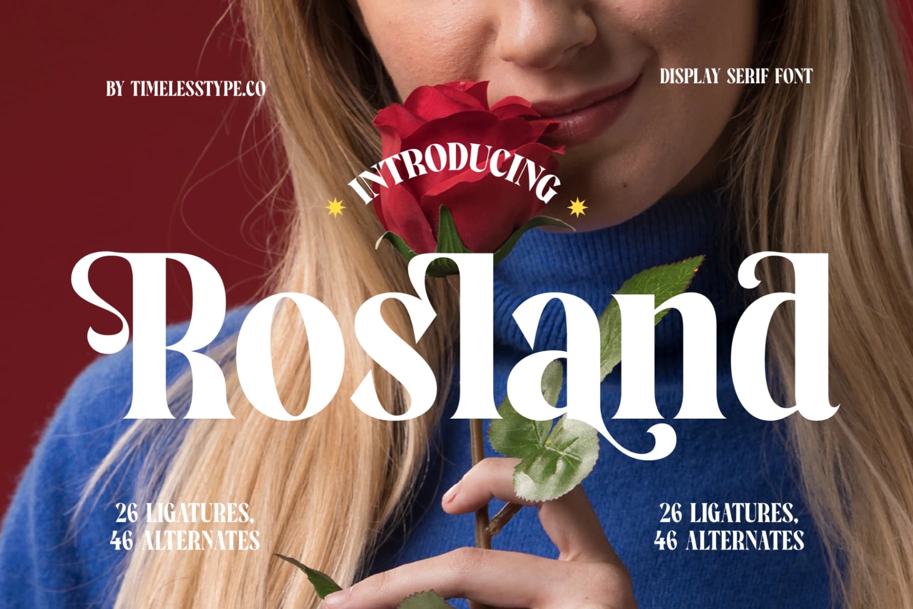 Preview 1 for Rosland - Display Serif Font