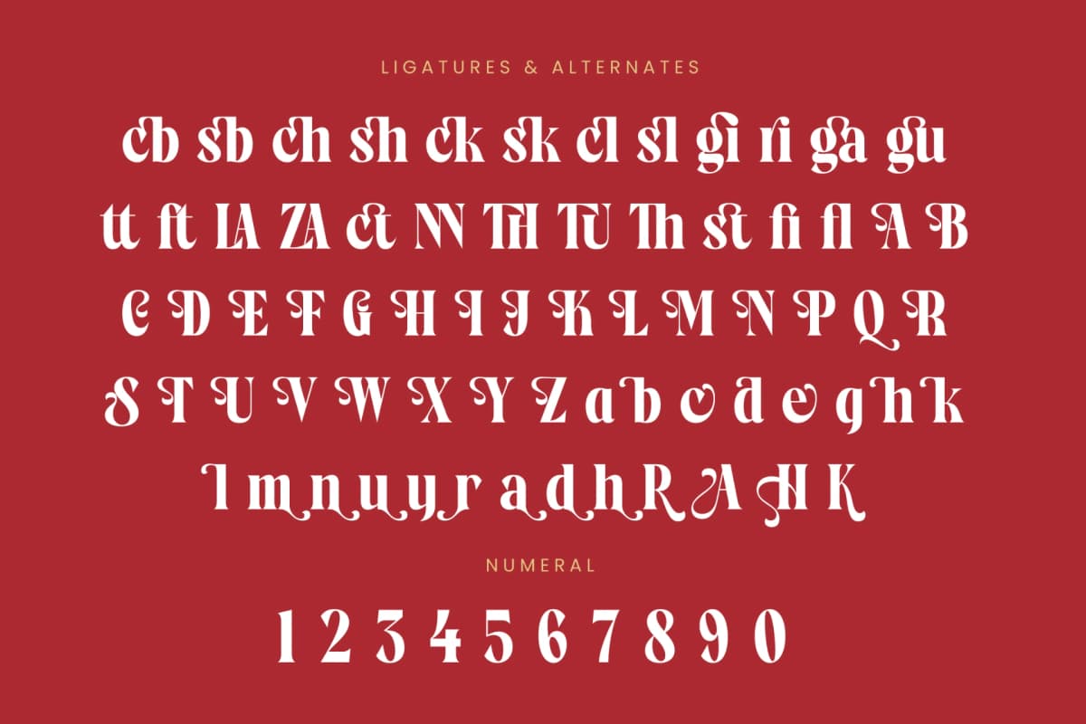 Preview 18 for Rosland - Display Serif Font