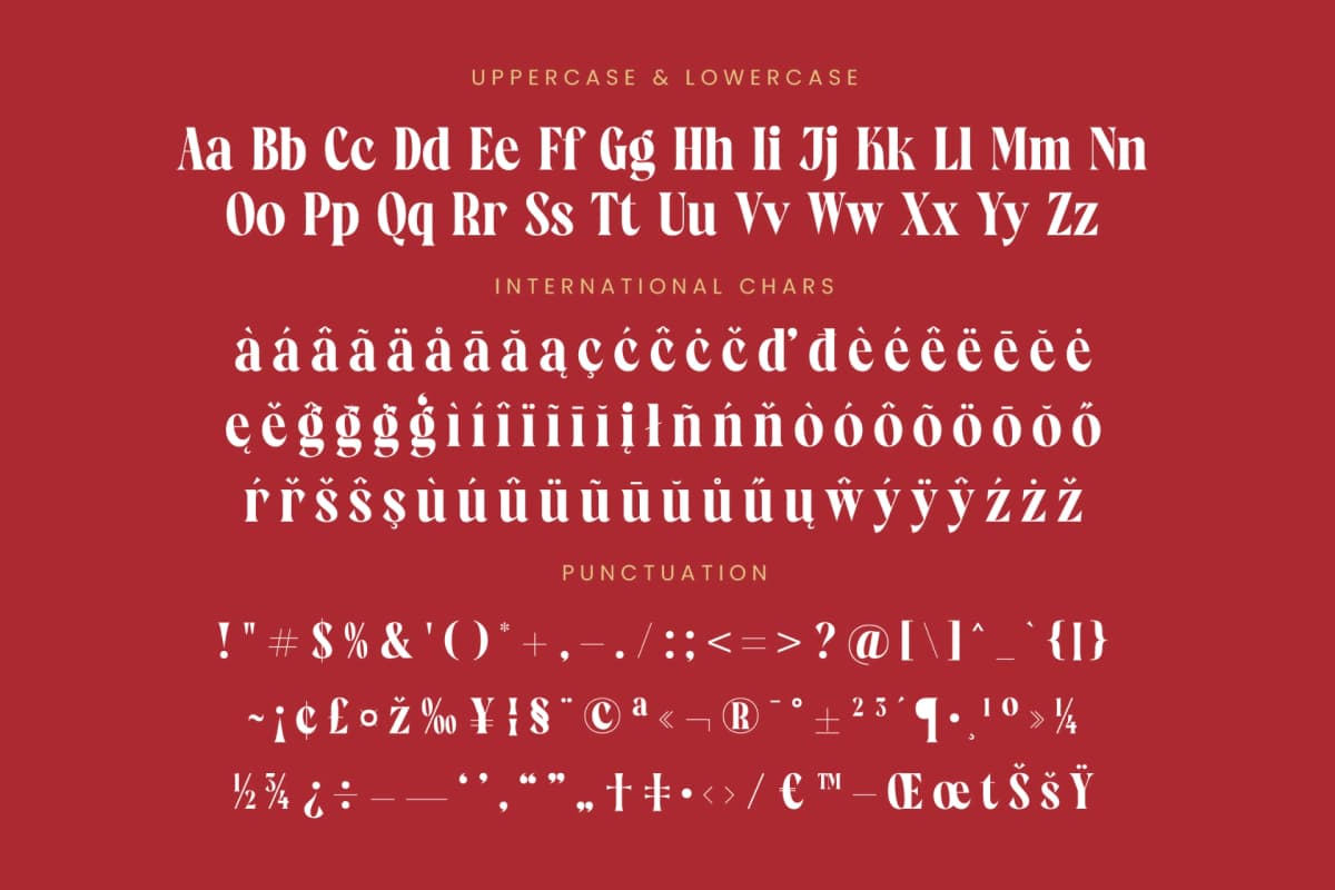 Rosland - Display Serif Font font preview 19