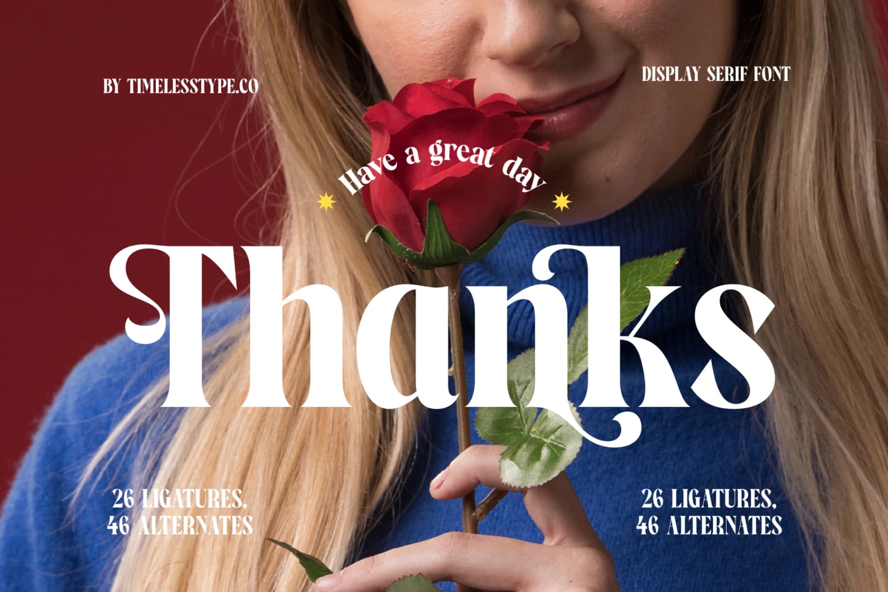 Preview 20 for Rosland - Display Serif Font