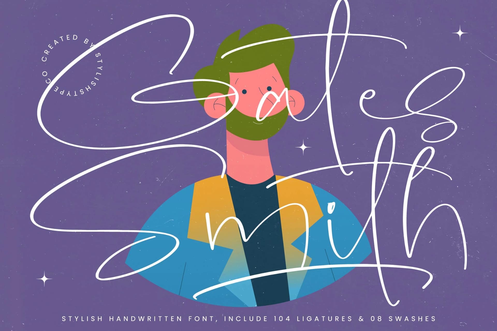 Preview 1 for Gates Smith - Stylish Handwritten Font