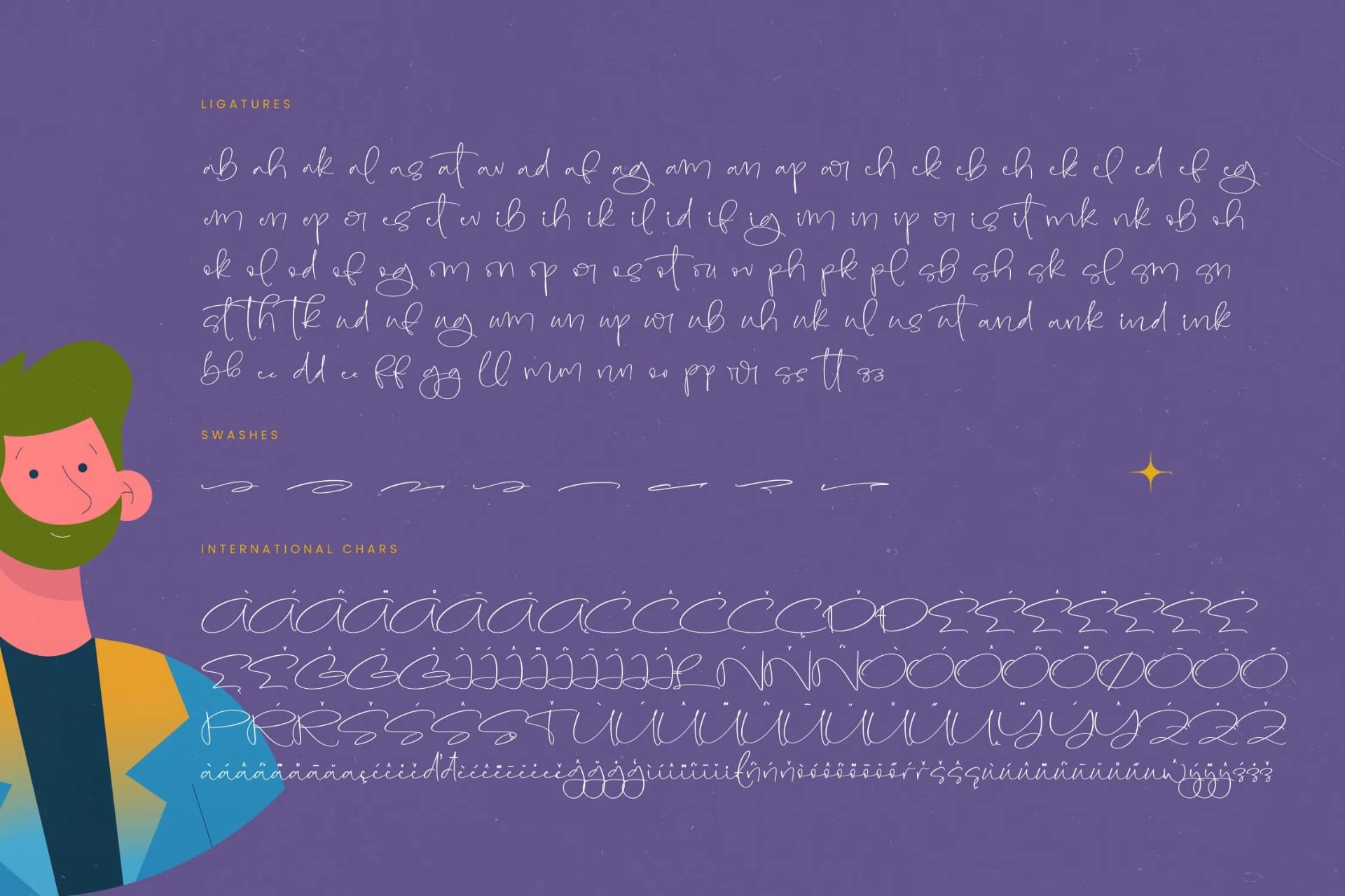 Preview 19 for Gates Smith - Stylish Handwritten Font