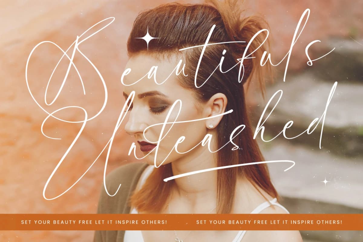 Ambition Master - Stylish Signature Font font preview 13