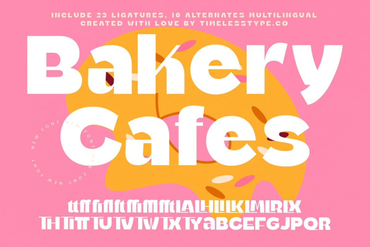Preview 1 for Bakery Cafes - Modern Sans Serif