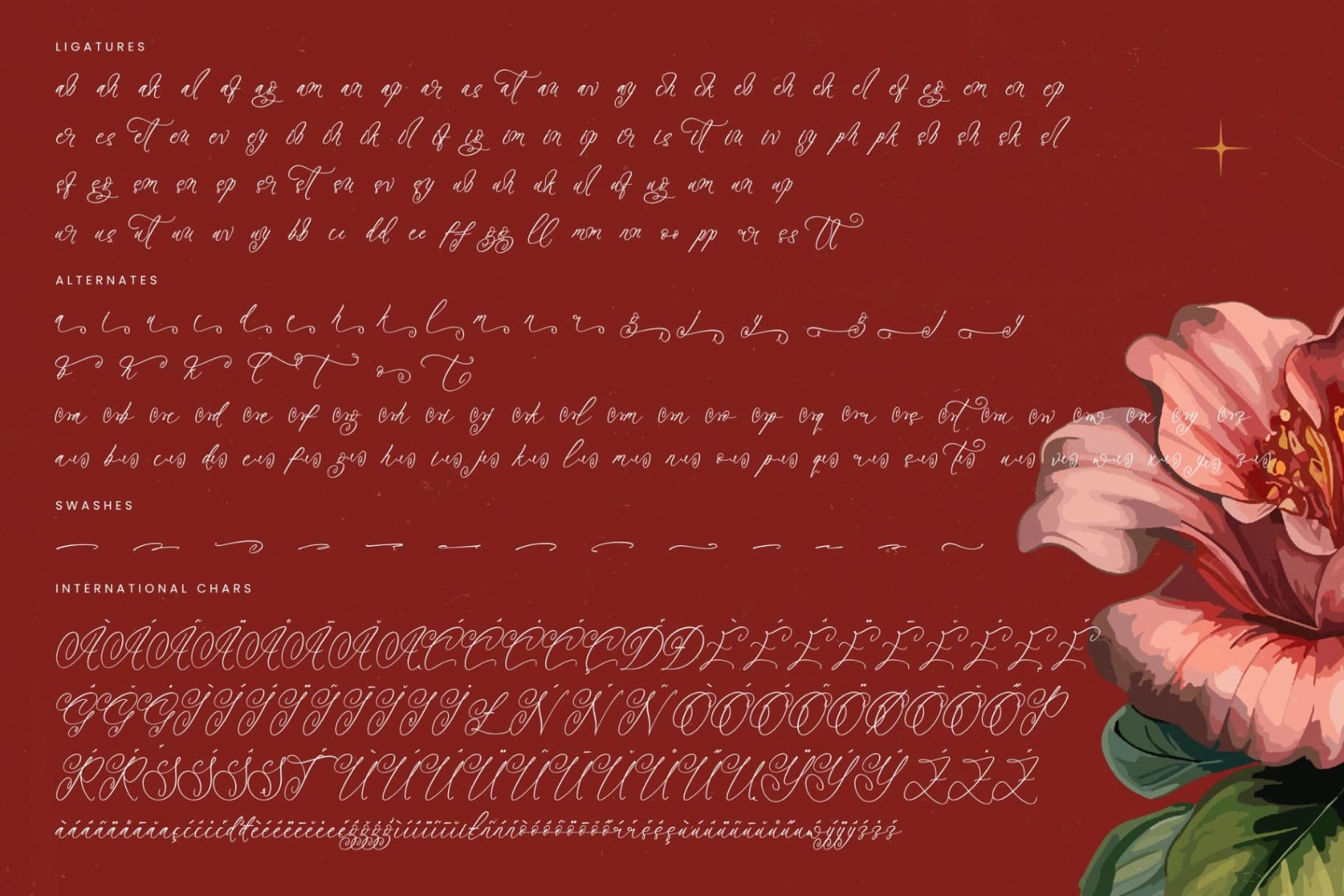 Preview 19 for Notheli Dahlia - Stylish Beauty Script Font