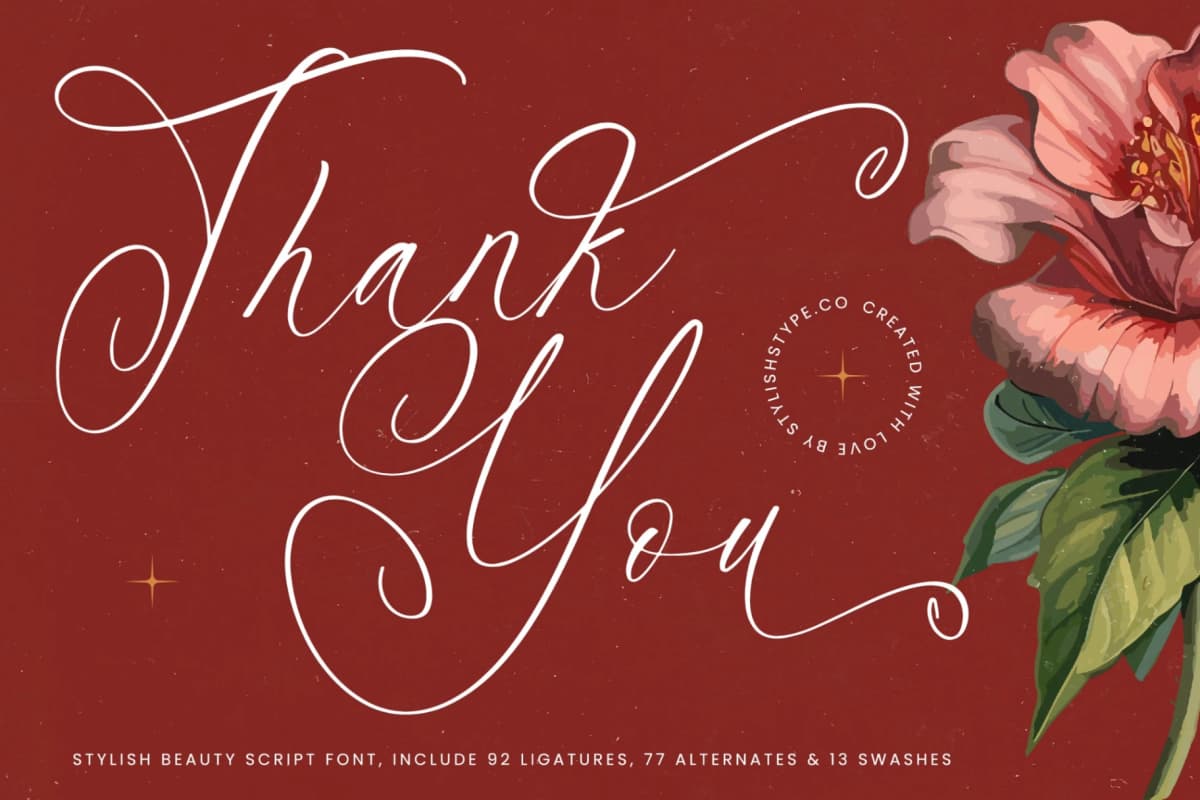 Notheli Dahlia - Stylish Beauty Script Font font preview 20