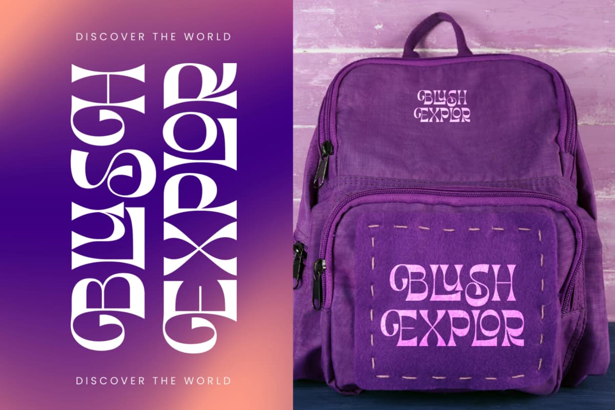Morgai Retan - Display Psychedelic Font font preview 10