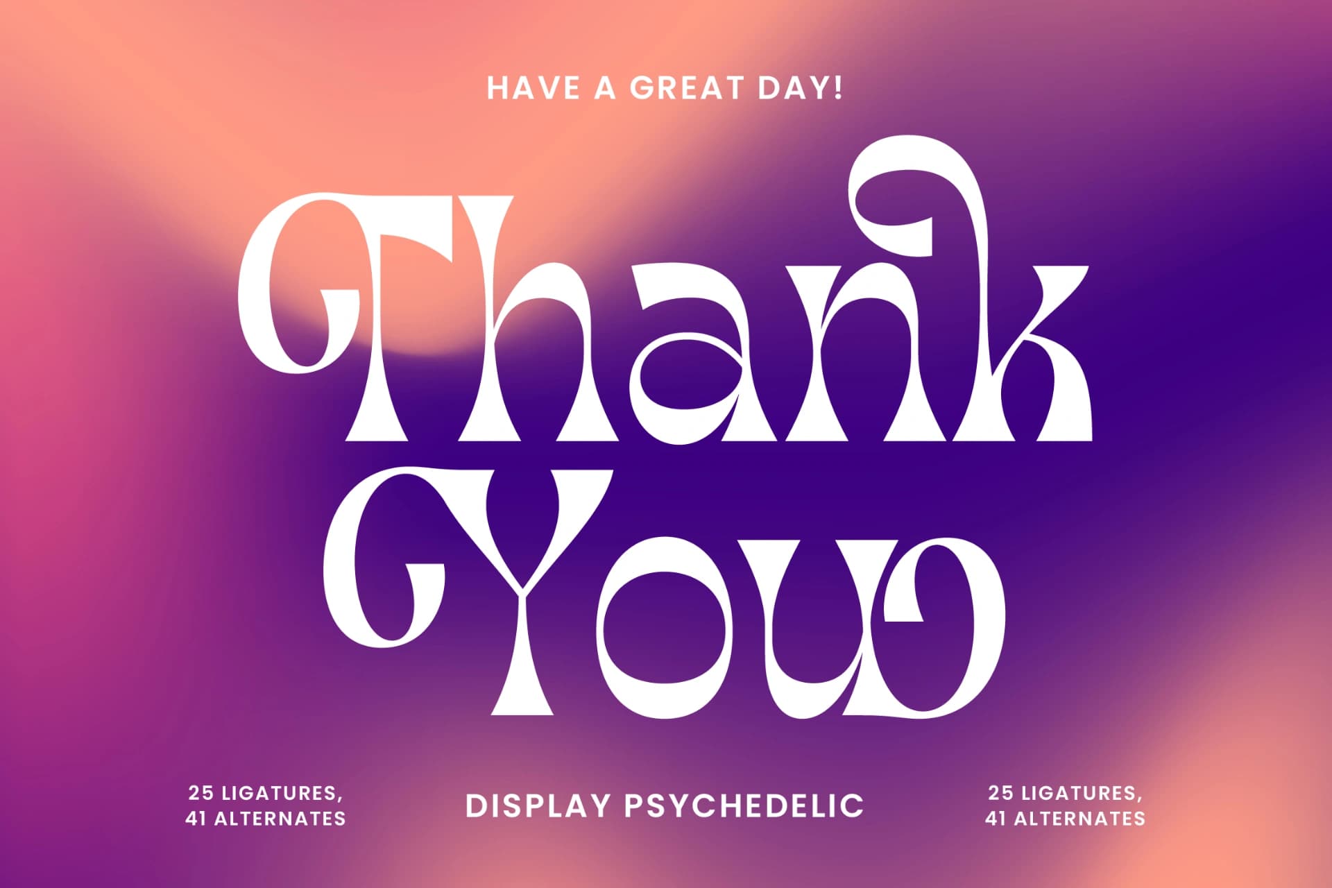 Preview 20 for Morgai Retan - Display Psychedelic Font