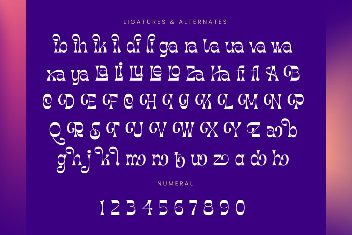 Morgai Retan - Display Psychedelic Font font preview 18