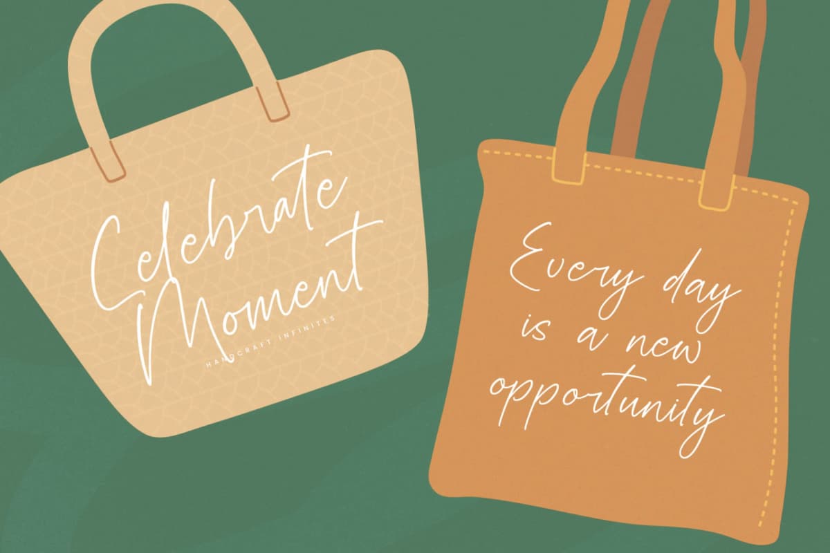 Handcraft Infinites - Modern Handwritten Script font preview 8