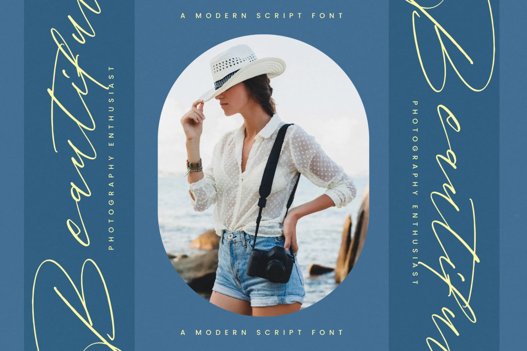 Preview 6 for Romstand Bluelife - Modern Script Font