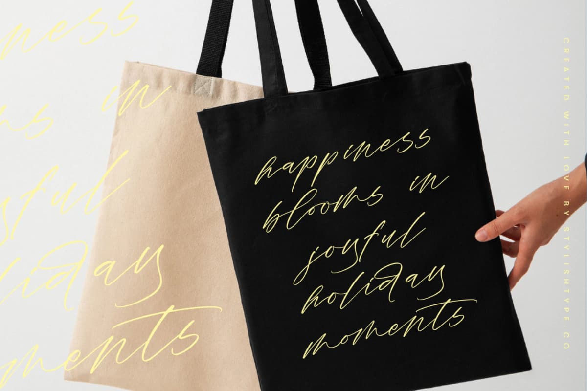 Preview 4 for Romstand Bluelife - Modern Script Font