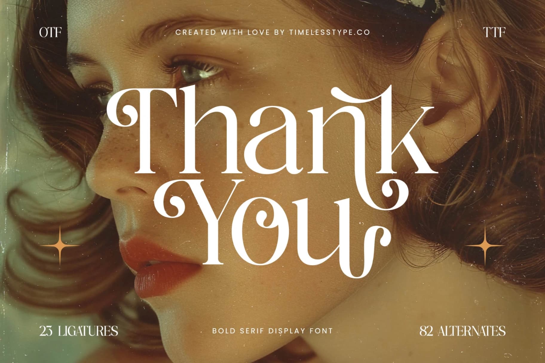 Preview 20 for Nostalgic Flashy - Bold Serif Display Font
