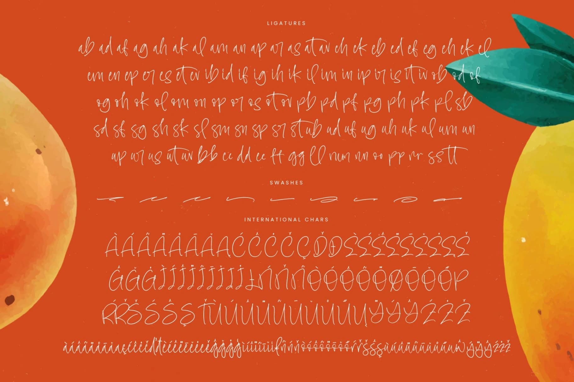 Preview 19 for Sensation Fruity - Natural Handwritten Font