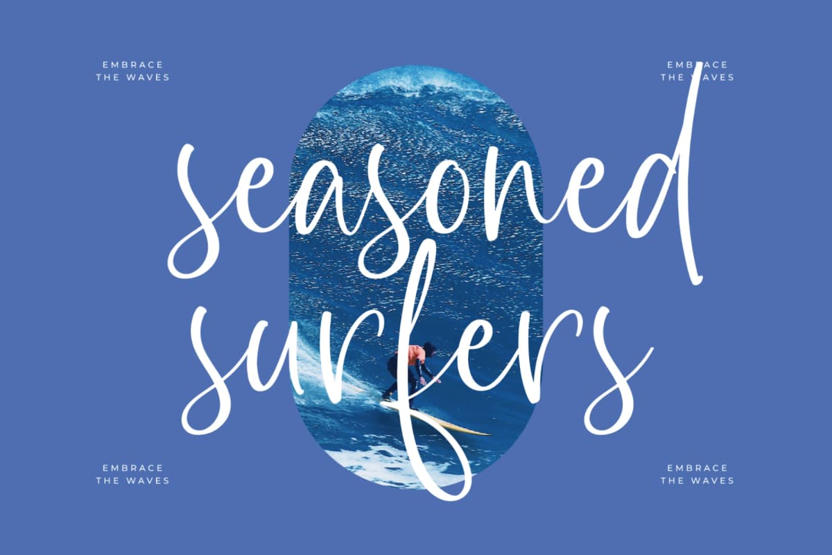 Highest Bluebell - Natural Handwritten Font font preview 2