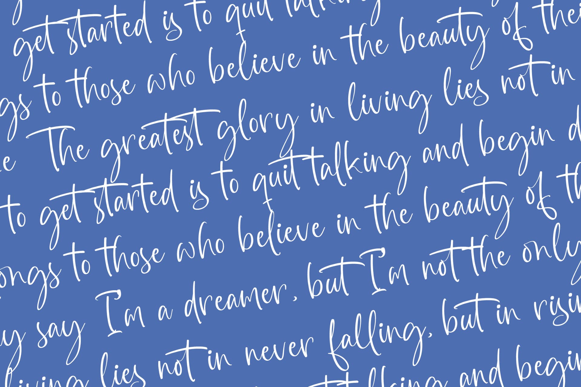 Preview 16 for Highest Bluebell - Natural Handwritten Font