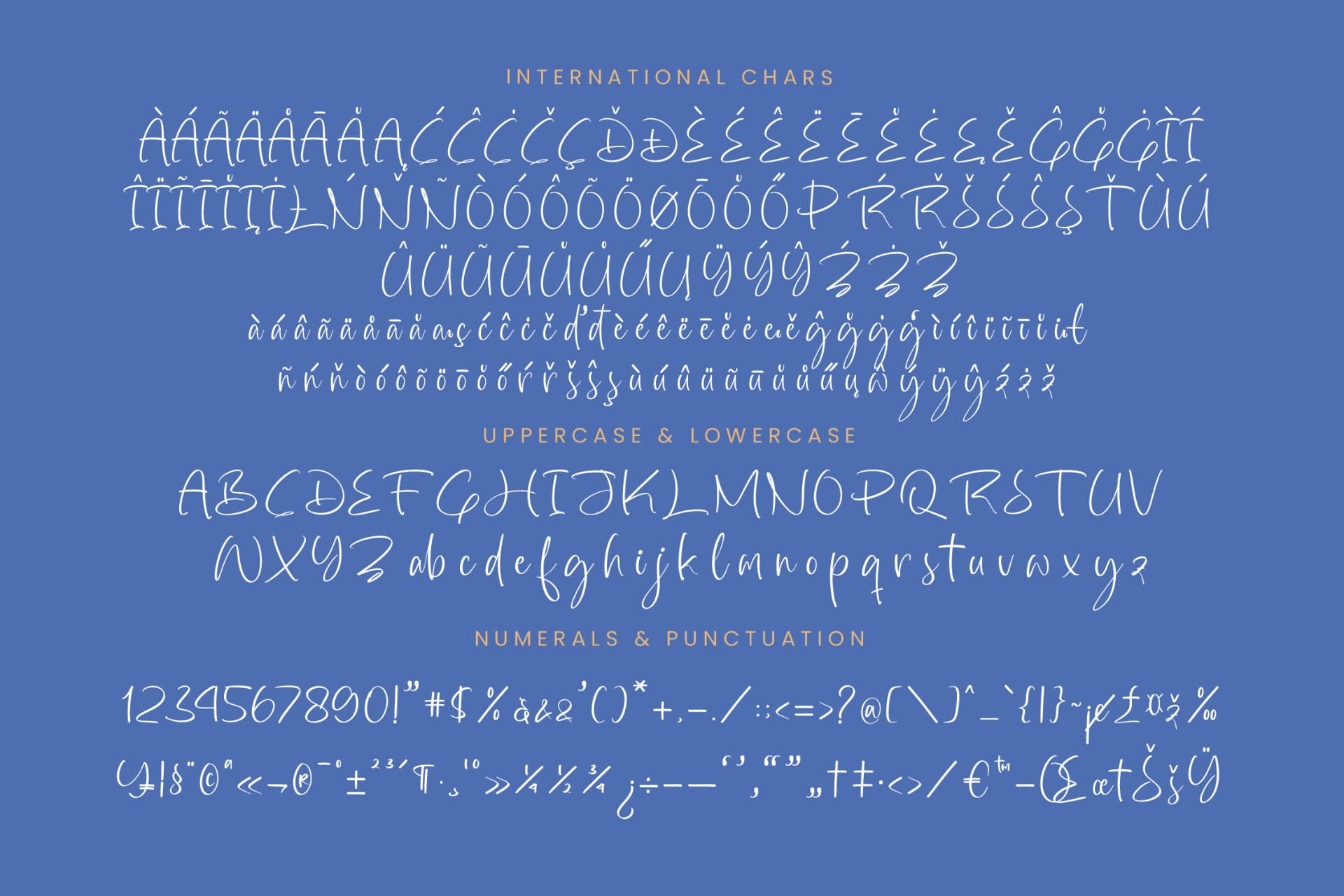 Preview 18 for Highest Bluebell - Natural Handwritten Font