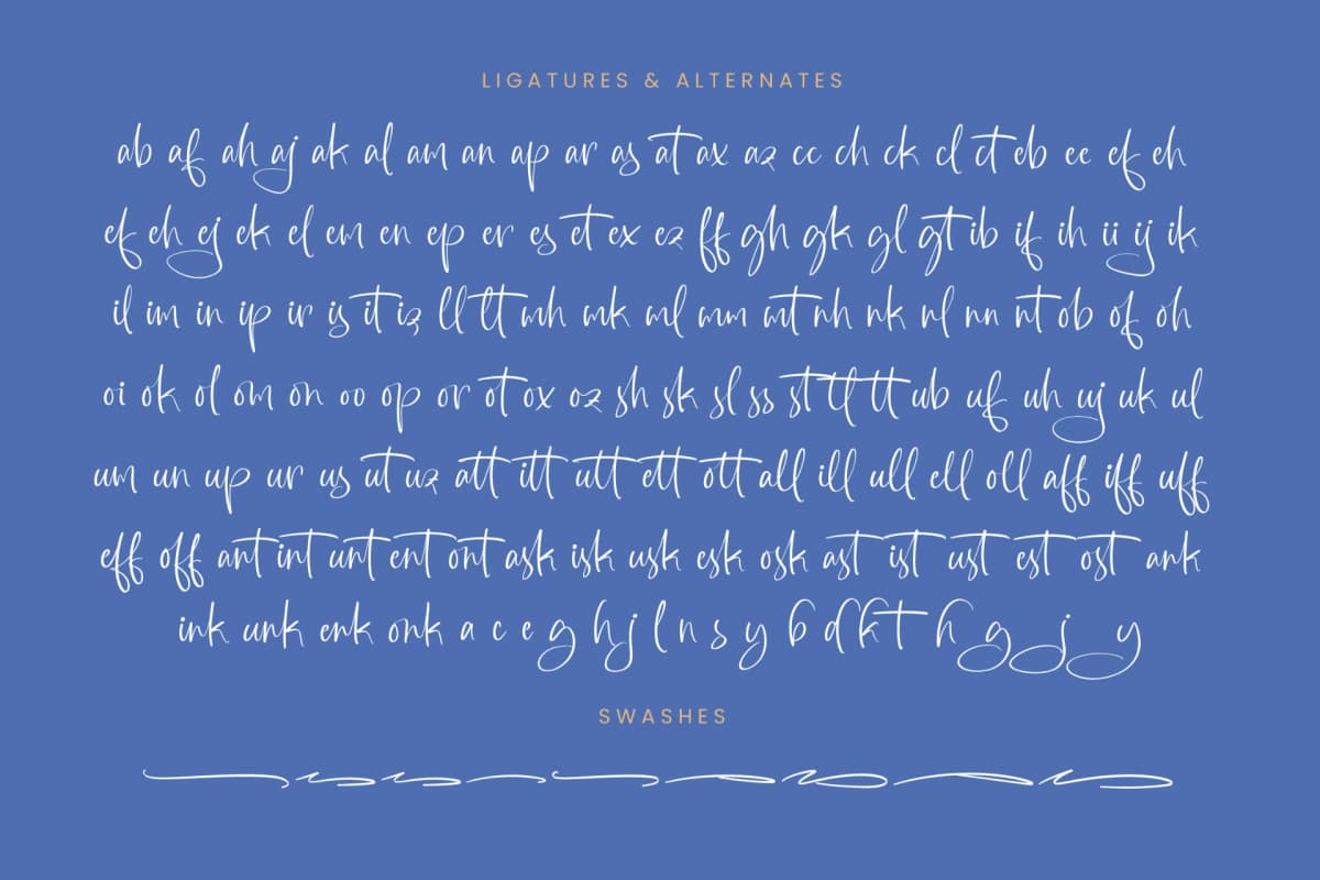 Preview 19 for Highest Bluebell - Natural Handwritten Font