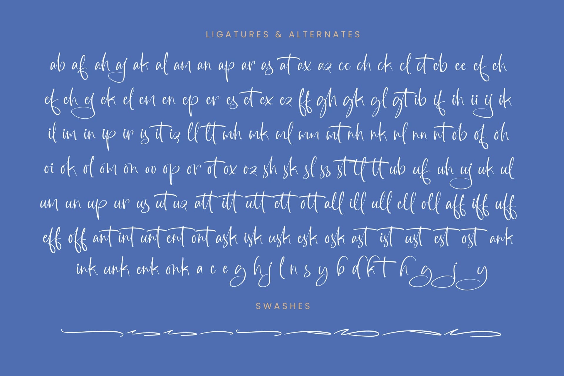 Preview 19 for Highest Bluebell - Natural Handwritten Font