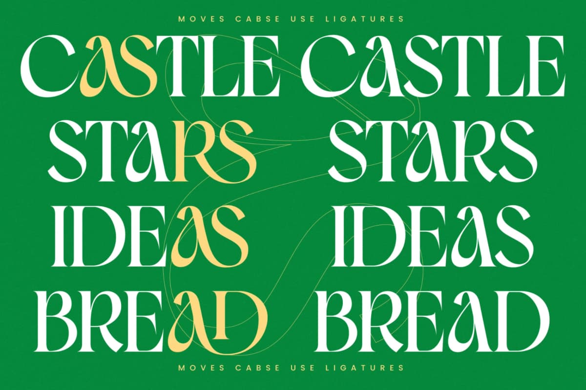 Preview 9 for Moves Cabse - Modern Serif Display Font