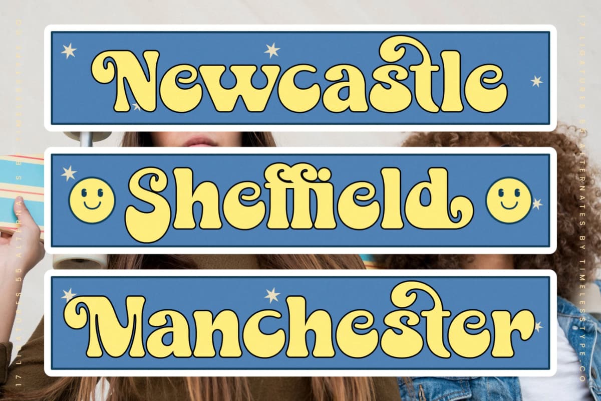 Preview 11 for Mystic Smiles - Groovy Display Font