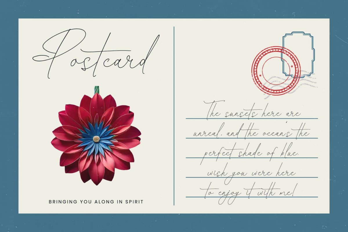 Santiago Portale - Stylish Signature Font font preview 3
