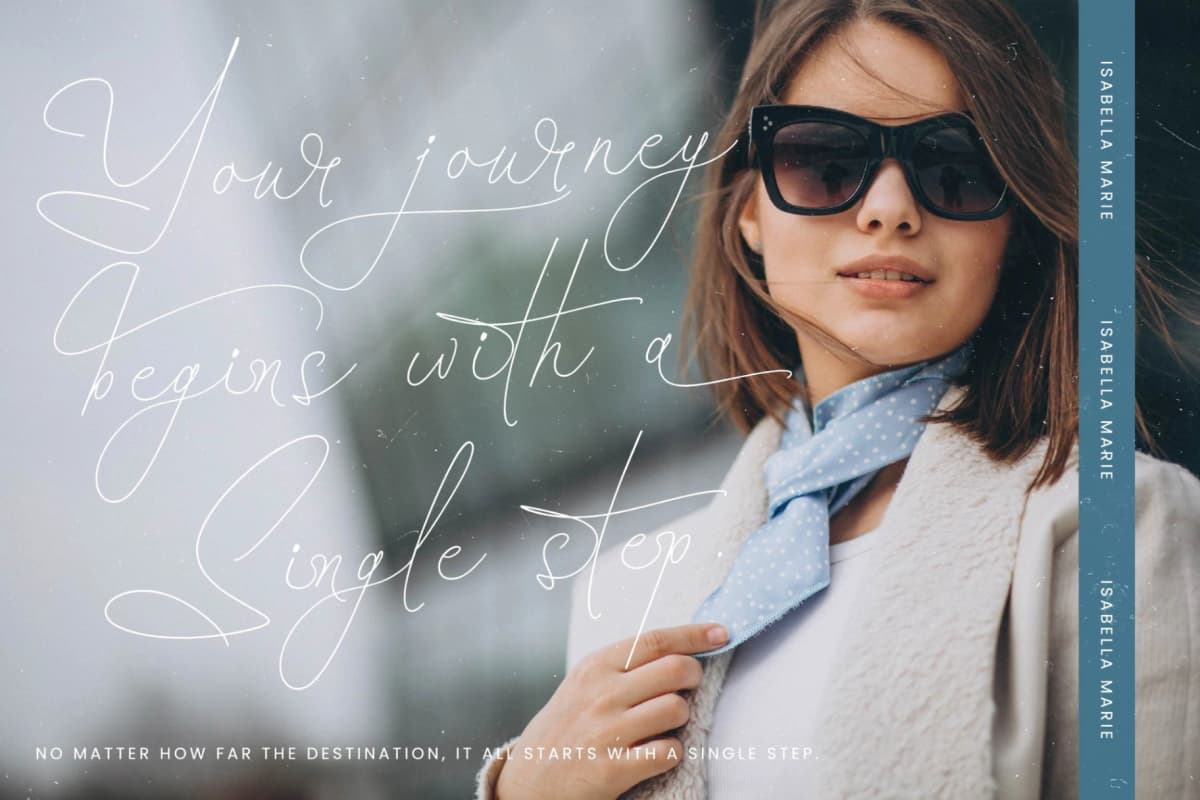 Santiago Portale - Stylish Signature Font font preview 10