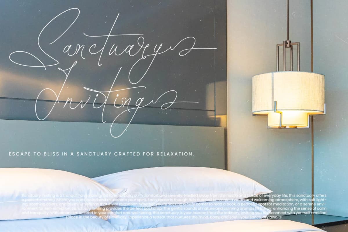Santiago Portale - Stylish Signature Font font preview 7
