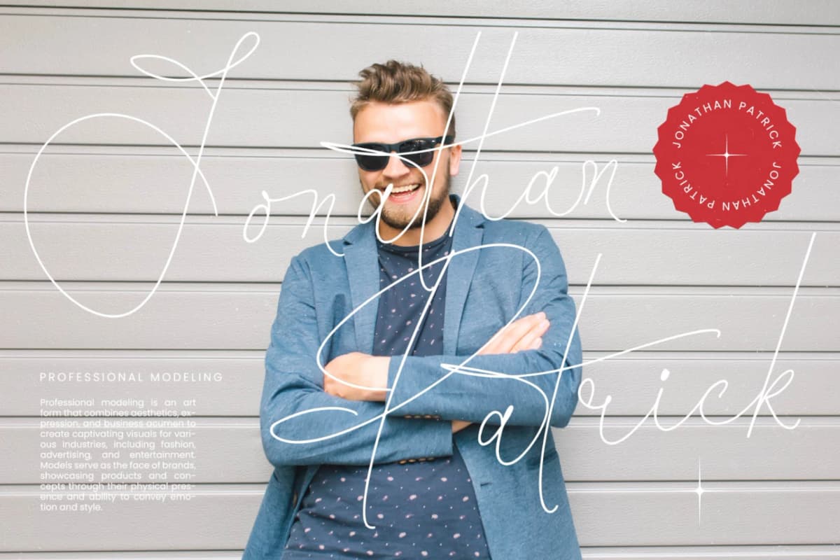 Santiago Portale - Stylish Signature Font font preview 11