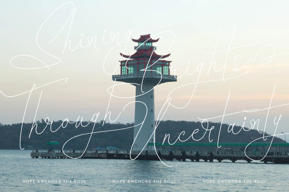 Santiago Portale - Stylish Signature Font font preview 14